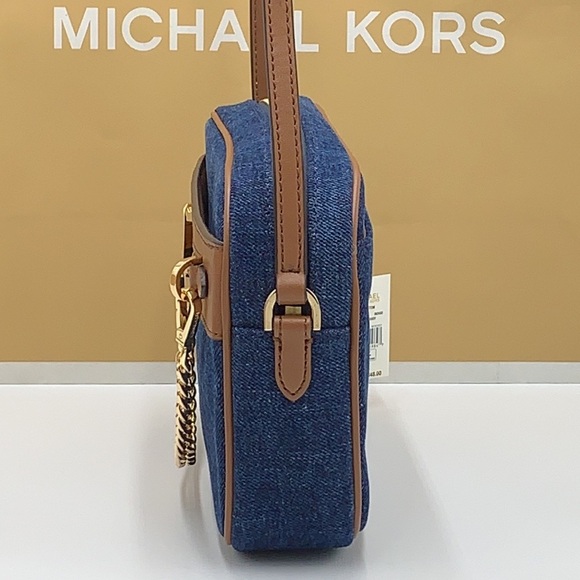 Michael Kors Jet Set Item Large East West Zip Chain Crossbody XBody INDI… - Picture 8 of 16